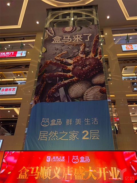 盒马鲜生顺义店开店海报