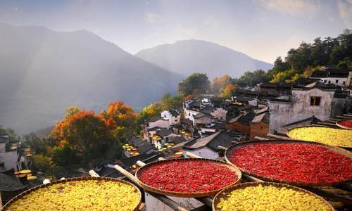 江西篁岭：崖上古村赏晒秋 | 世界“最佳旅游乡村”