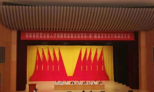 全省民营企业人才创新创业百日大行动动员大会召开，以创新创业新成效助力海南自贸区自贸港建设